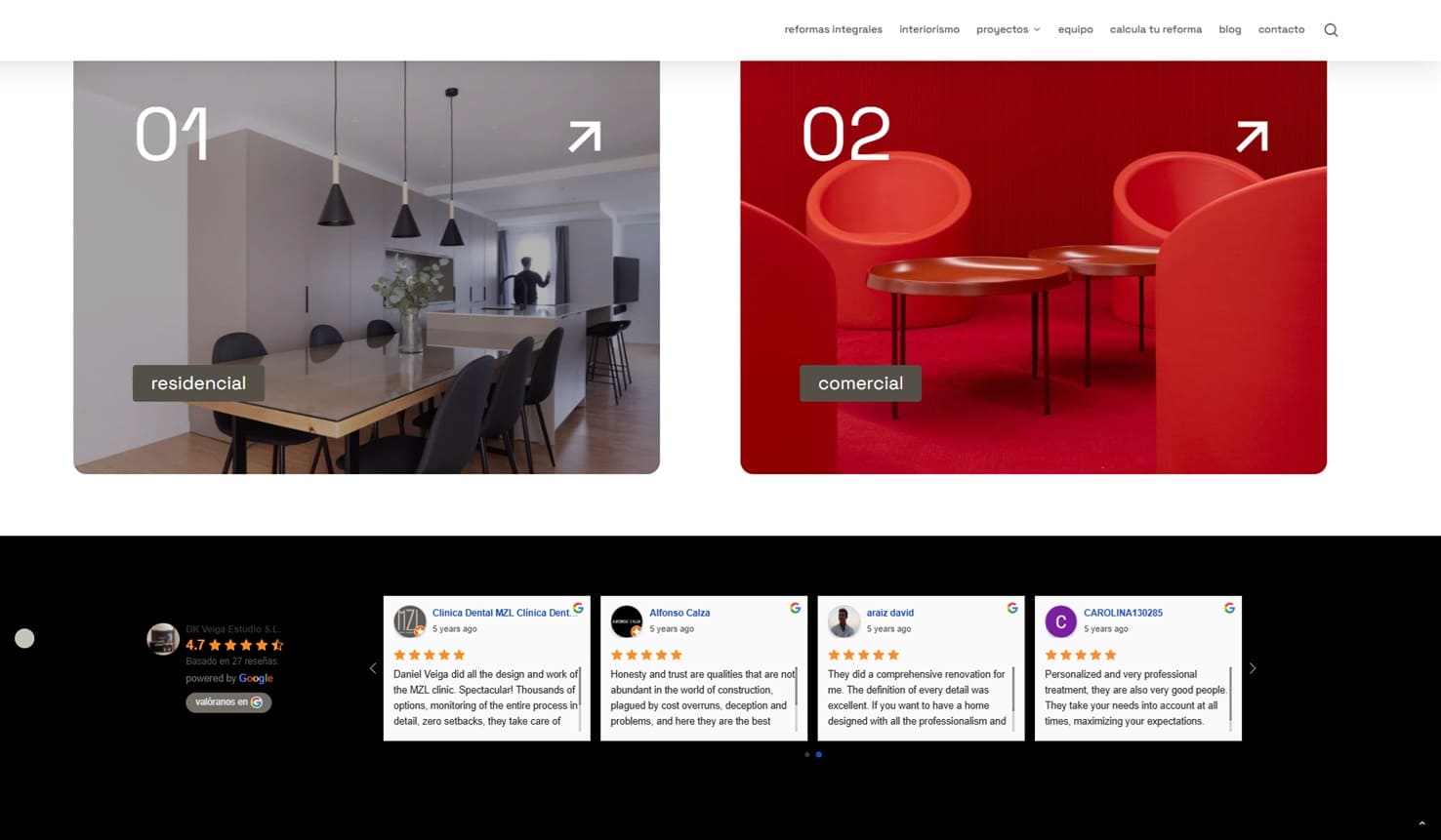Example of a low-quality Kit Digital website